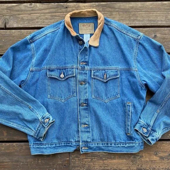 Schaefer outfitters vintage denim jean jacket - Picture 1 of 4